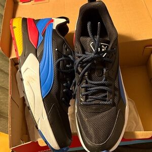 Puma Black and Blue Athletic Shoes